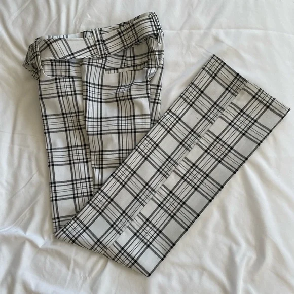 Guess by Marciano Pants Jumpsuits Guess Womens Plaid Belted